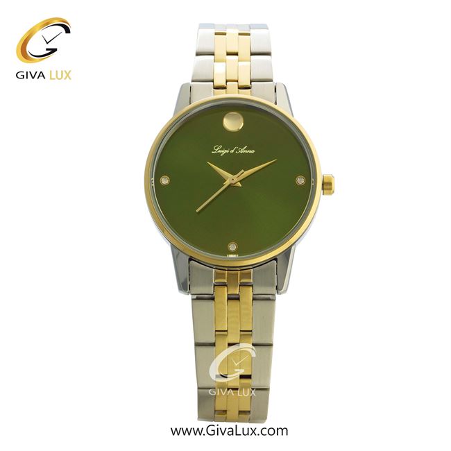 ساعت مچی اورجینال زنانه LdA طلایی-نقره ای | نقره ای-طلایی| سبز| کد رفرنس 2327